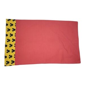 Disney Red Pillowcase with Yellow Accents